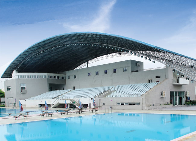 红河游泳馆网架